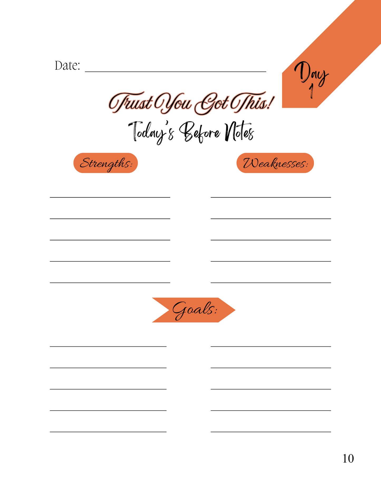 Digital eBook | 30 Days Devotional Notebook Self-Worth building Quotes & Daily Note Taking for Bible Study | Color Version