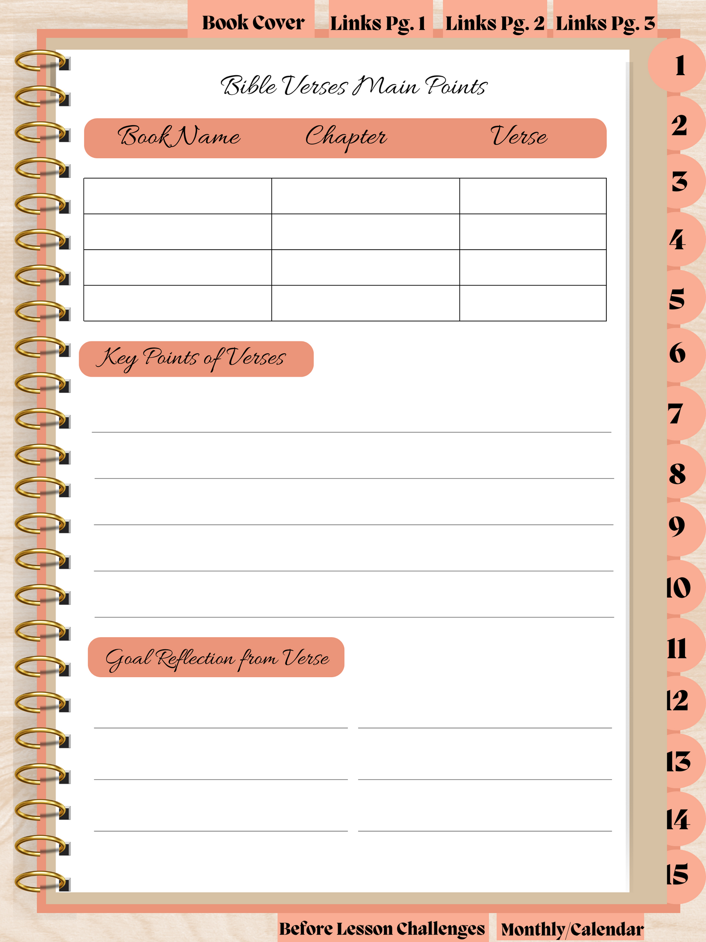 31 Day Digital Spiritual & Self Worth Building Journal