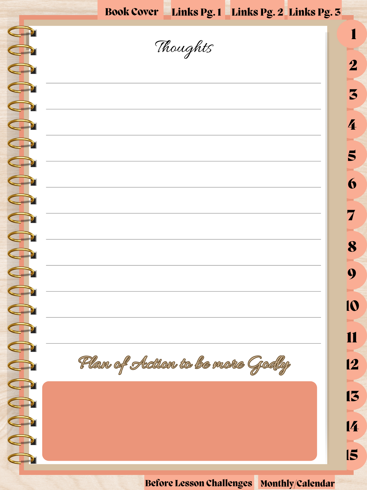 31 Day Digital Spiritual & Self Worth Building Journal