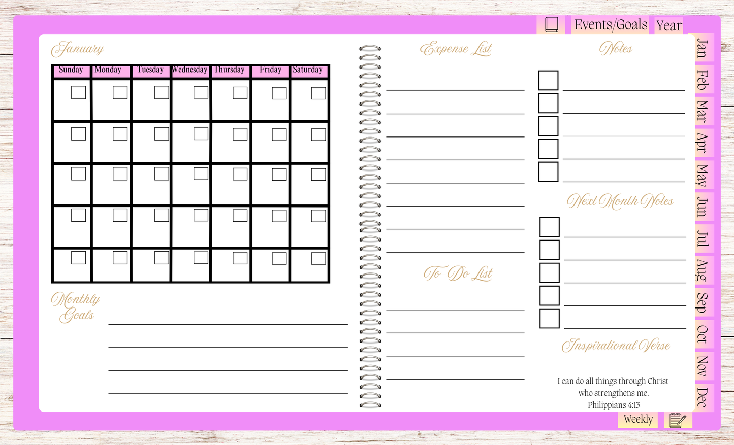 Digital eBook | Monthly Budget Planner