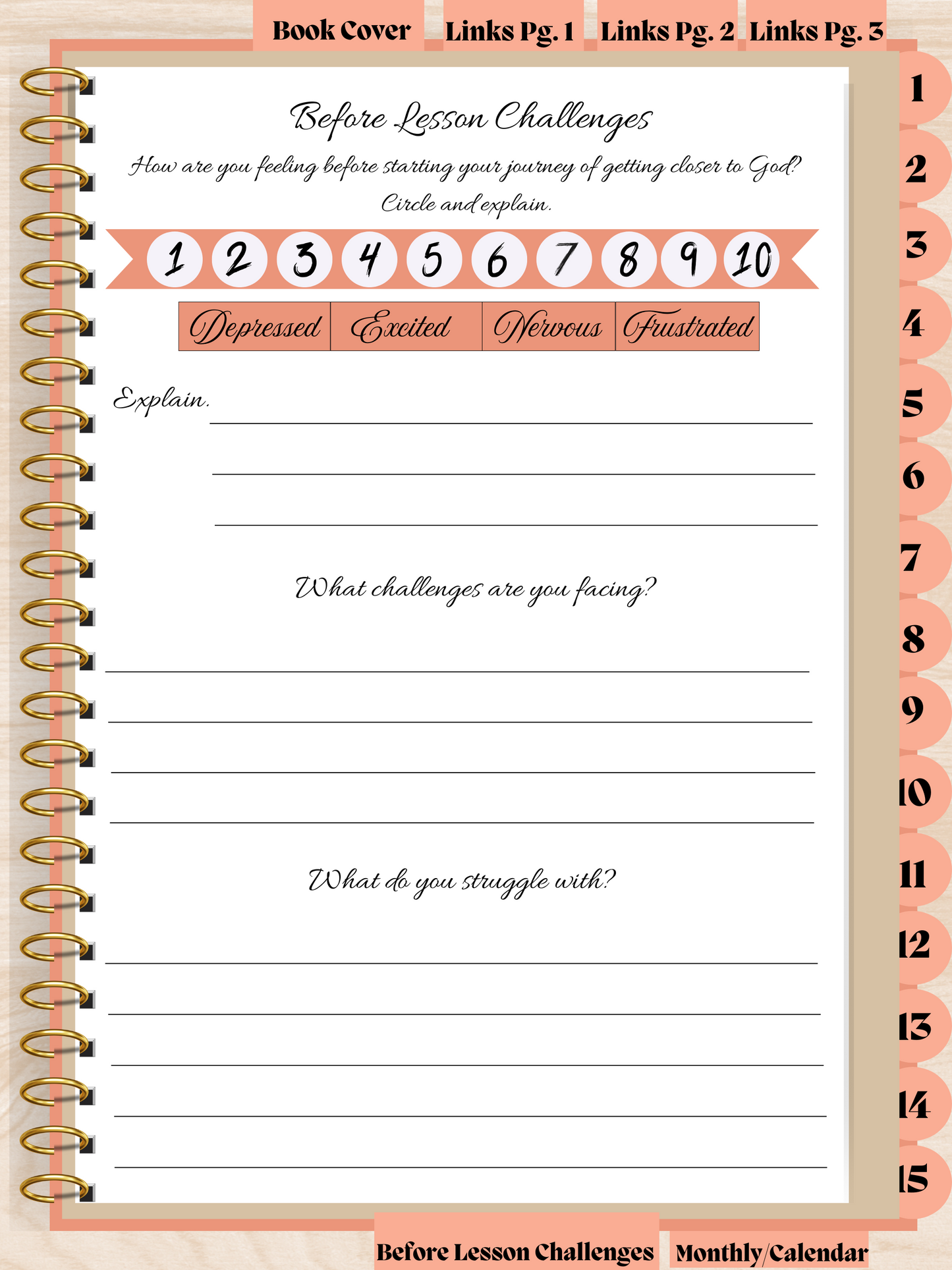 31 Day Digital Spiritual & Self Worth Building Journal