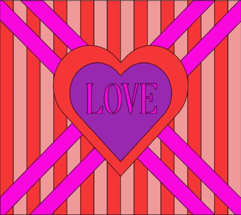 Double Heart Tumbler Template