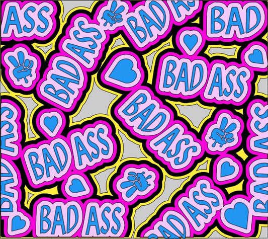 Bad Ass Tumbler Design Template